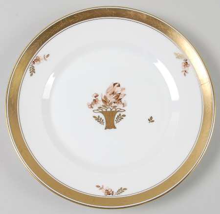 Golden Basket Luncheon Plate