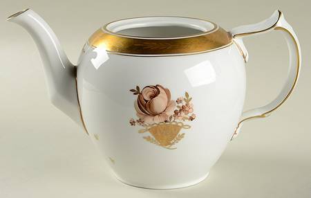 Golden Basket Teapot No Lid