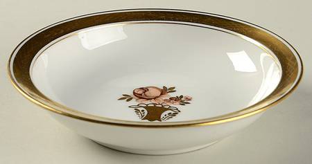 Golden Basket Rim Fruit/Dessert (Sauce) Bowl