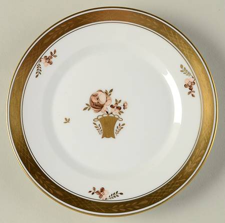 Golden Basket Bread & Butter Plate
