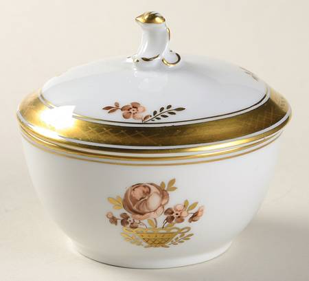Golden Basket Mini Sugar Bowl & Lid