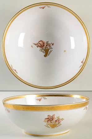 Golden Basket 10" Large Salad Serving Bowl
