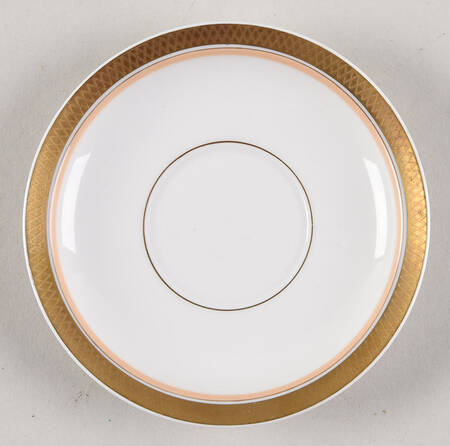 Golden Clover (White) Saucer for Demitasse Cup