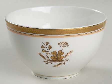 Golden Clover (White) Cranberry Bowl