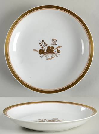 Golden Clover (White) Cake Plate
