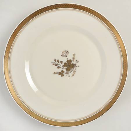 Golden Clover (Cream) Luncheon Plate by Royal Copenhagen