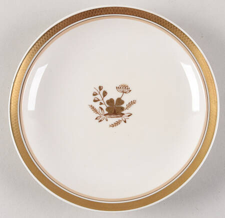 Golden Clover (Cream) Dessert/Pie Plate by Royal Copenhagen