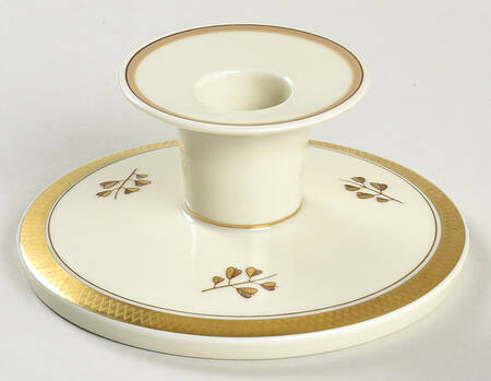Golden Clover (Cream) 2" Candlestick by Royal Copenhagen