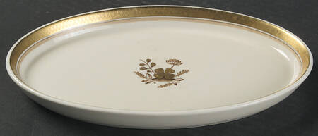 Golden Clover (Cream) Pickle Dish