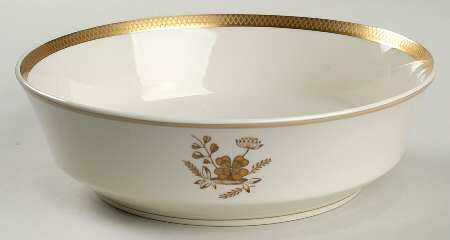 Golden Clover (Cream) 8" Round Vegetable Bowl