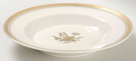 Golden Clover (Cream) Rim Soup Bowl by Royal Copenhagen