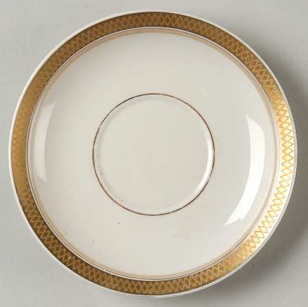 Golden Clover (Cream) Saucer for Demitasse Cup by Royal Copenhagen