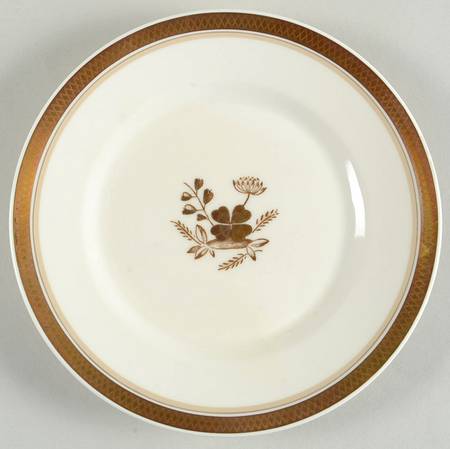 Golden Clover (Cream) Bread & Butter Plate by Royal Copenhagen