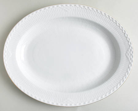 Gold Fan 14" Oval Serving Platter