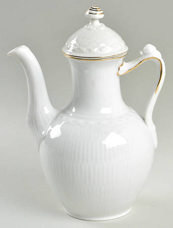 Gold Fan Coffee Pot & Lid