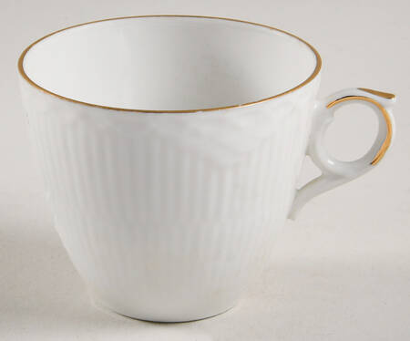 Gold Fan Flat Demitasse Cup