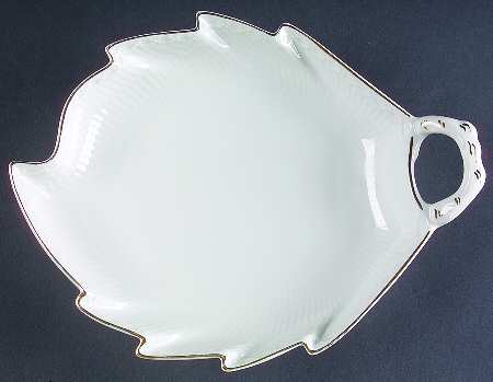 Gold Fan Pickle Dish