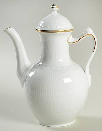 Gold Fan Coffee Pot & Lid