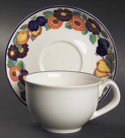 Golden Summer Flat Cup & Saucer Set