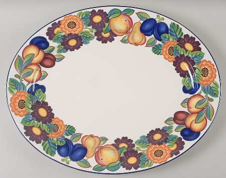 Golden Summer 20" Oval Serving Platter