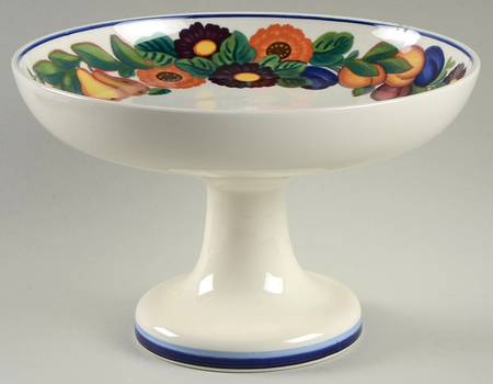 Golden Summer Footed Cake Plate