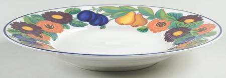 Golden Summer Large Rim Soup Bowl
