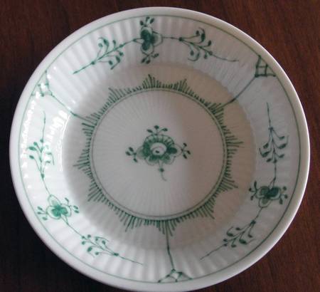 Green Fluted Lazy Susan-Center Section