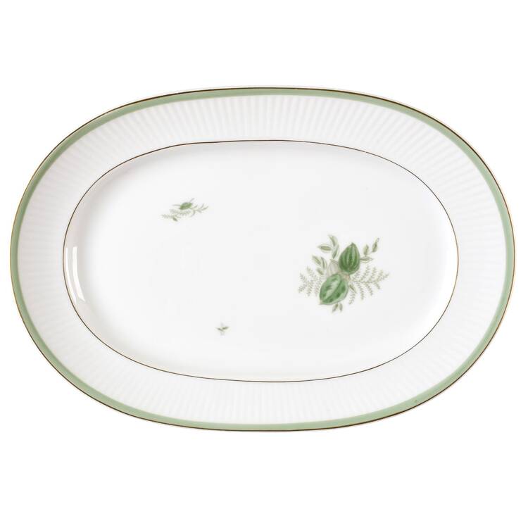 Green Melodi 11" Oval Serving Platter
