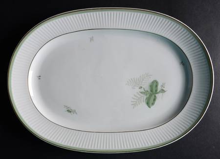 Green Melodi 13" Oval Serving Platter