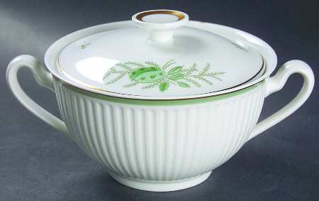 Green Melodi Sugar Bowl & Lid