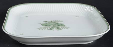 Green Melodi Square Cake Plate