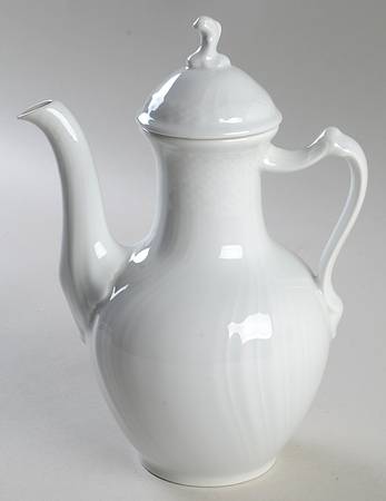 Josephine White Small Coffee Pot & Lid