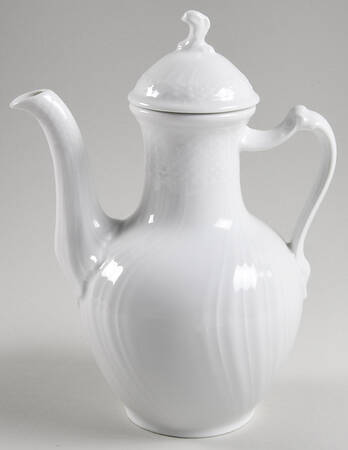 Josephine White Coffee Pot & Lid