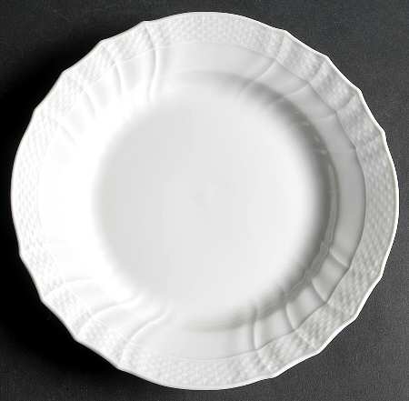 Josephine White Salad/Dessert Plate