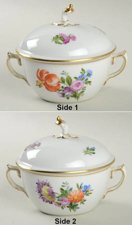Light Saxon Flower Sugar Bowl & Lid