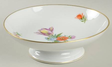 Light Saxon Flower Round Compote (Height X Width)