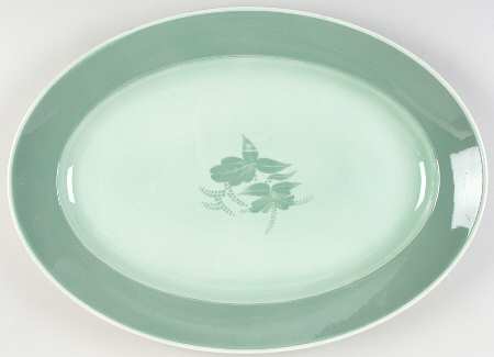 Nils Green 19" Oval Serving Platter