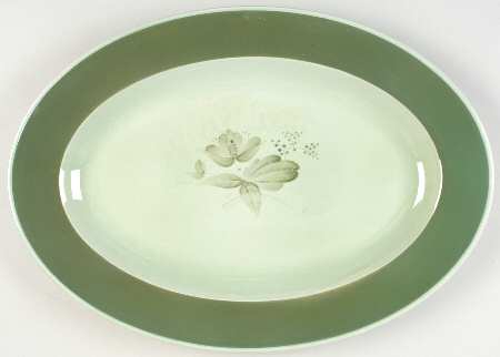 Nils Green 17" Oval Serving Platter