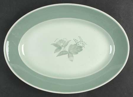 Nils Green 12" Oval Serving Platter