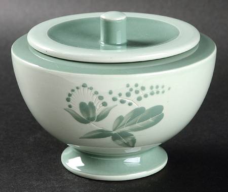 Nils Green Sugar Bowl & Lid