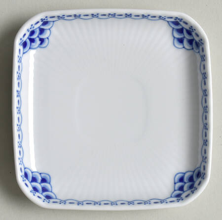 Princess Blue Square Salad/Dessert Plate