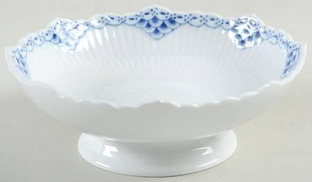 Princess Blue Low Footed Cake Plate