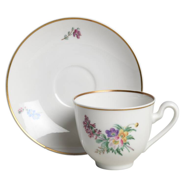 Primavera Flat Cup & Saucer Set