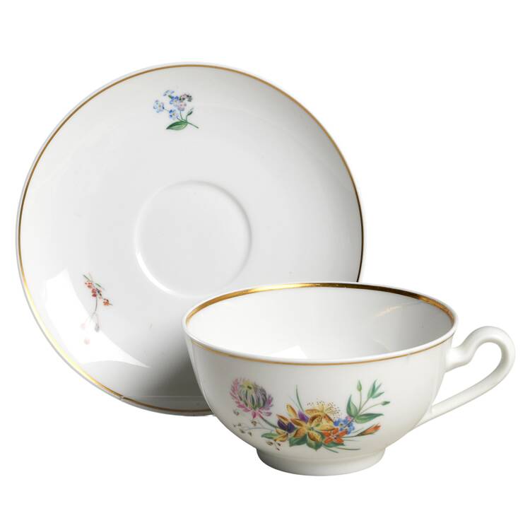 Primavera Flat Cup & Saucer Set