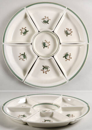 Quaking Grass 7 Piece Lazy Susan (6 Side and 1 Center Section)