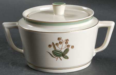Quaking Grass Sugar Bowl & Lid