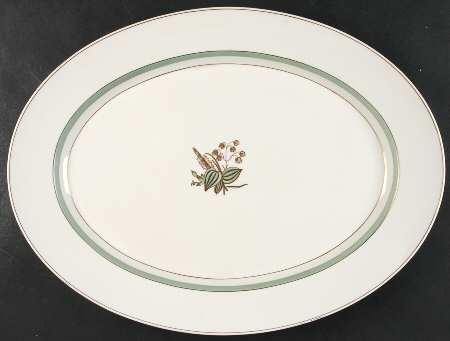 Quaking Grass 18" Oval Serving Platter