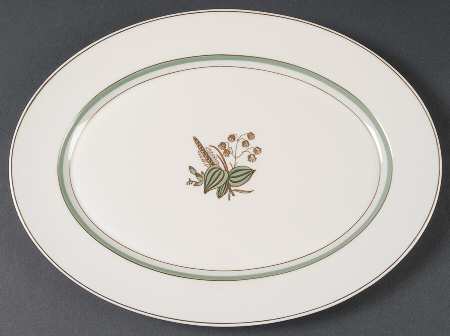 Quaking Grass 13" Oval Serving Platter