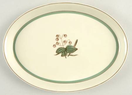 Quaking Grass 10" Oval Tray