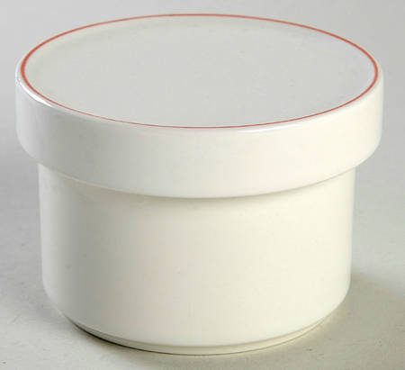 Red Line Sugar Bowl & Lid